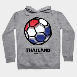 Thailand Football Country Flag Hoodie